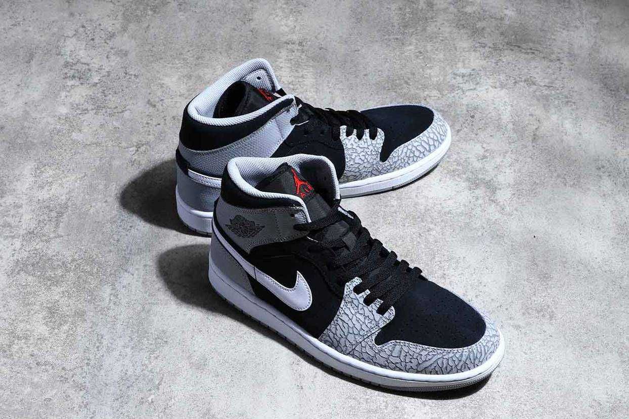 【スニダンで購入可】4/15発売 Nike Air Jordan 1 Mid "Elephant Toe" 抽選/定価/販売店舗まとめ 2枚目