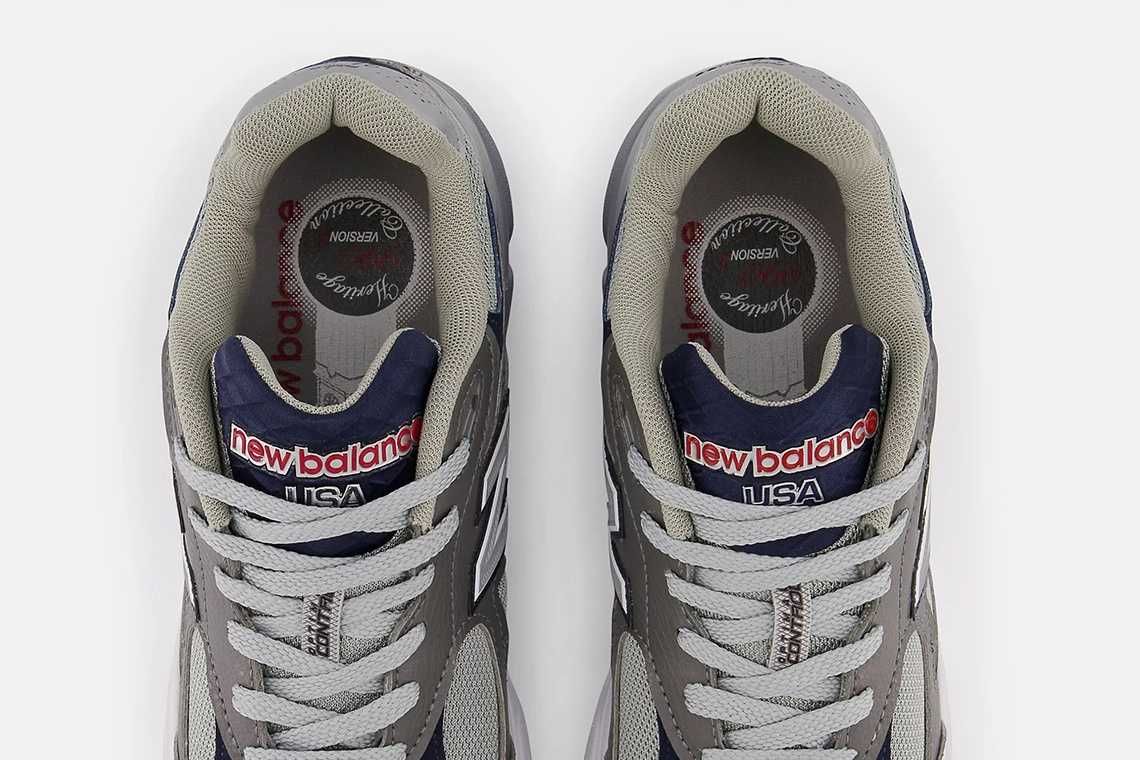 【販売リンクあり】8/5・8/6発売 New Balance 990V3 "Gray/Navy" 抽選/定価/販売店舗まとめ 4枚目