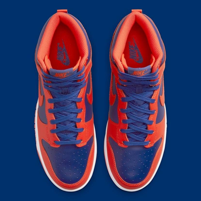 【スニダンで購入可】5/25発売 Nike Dunk High Retro "Orange and Deep Royal" 抽選/定価/販売店舗まとめ 7枚目
