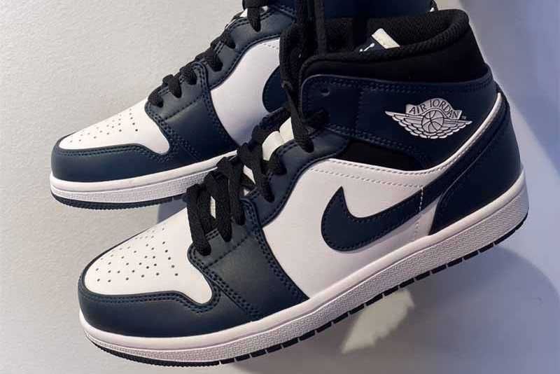 【スニダンで購入可】4/27発売 Nike Air Jordan 1 Mid "Dark Teal" 抽選/定価/販売店舗まとめ 3枚目