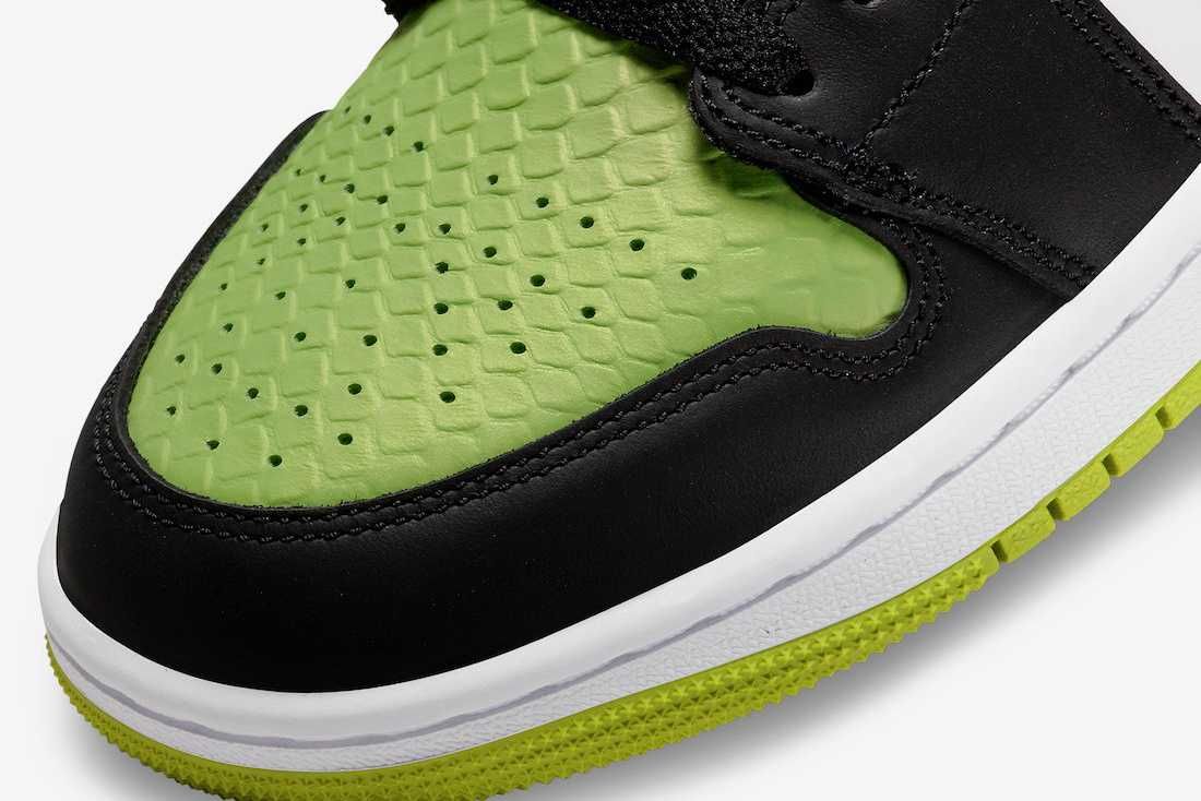 【スニダンで購入可】4/20・4/27発売 Nike WMNS Air Jordan 1 Low "Vivid Green Snakeskin"  2types 抽選/定価/販売店舗まとめ 10枚目