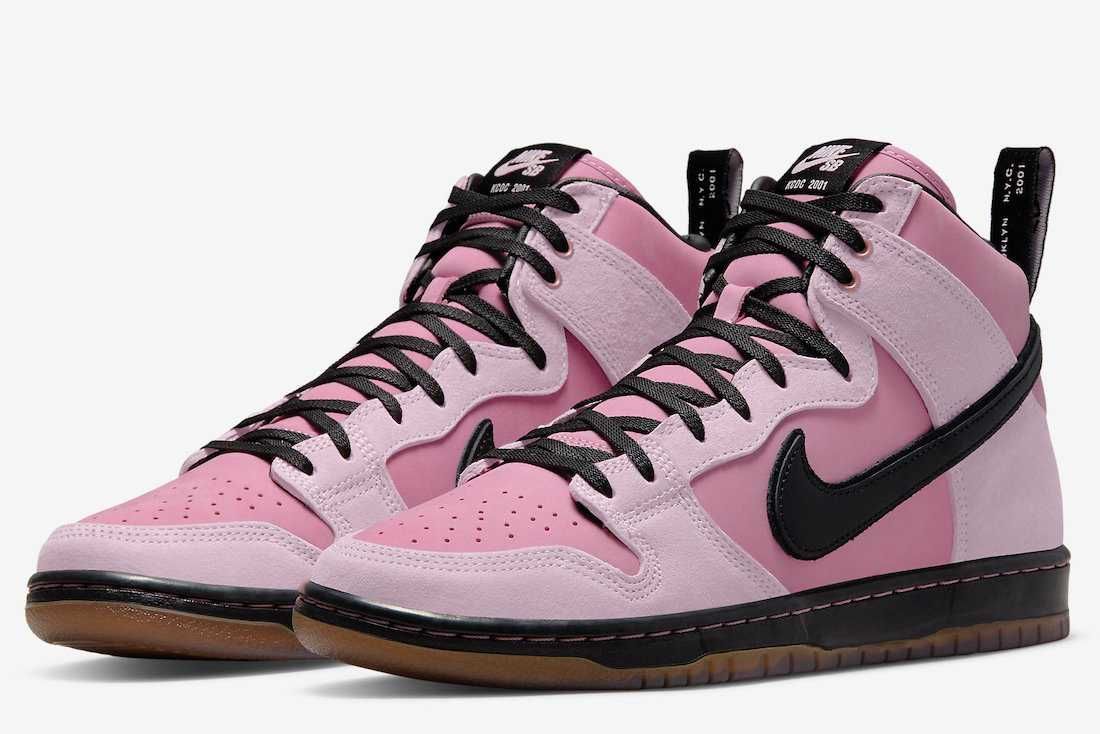 【スニダンで購入可】5/2発売 KCDC Brooklyn Skateshop × Nike SB Dunk High "Pink/Black" 抽選/定価/販売店舗まとめ 5枚目
