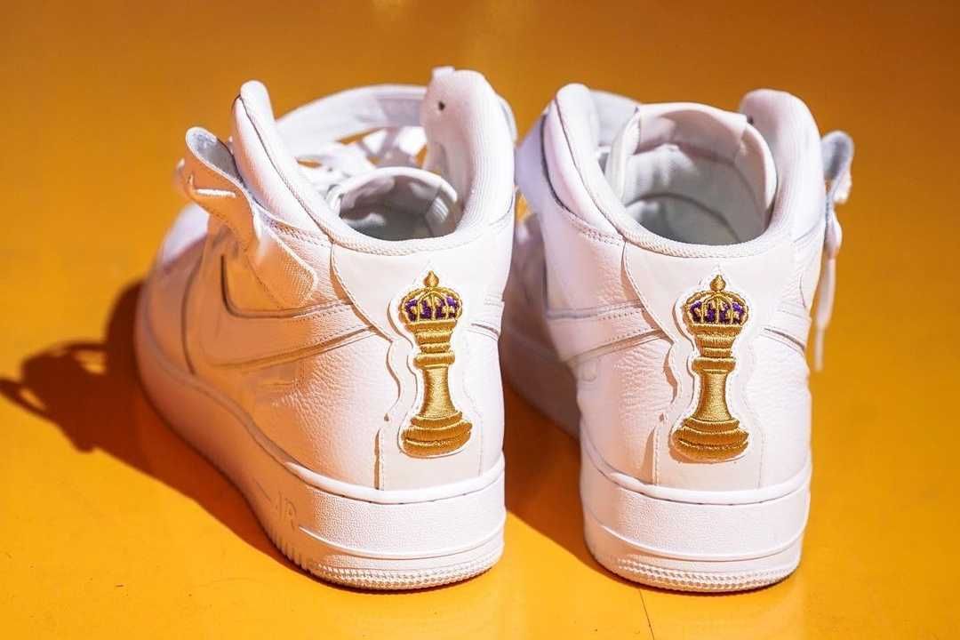 【ニュース】Lebron × Nike Air Force 1 Mid "Kings of LA" 抽選/定価/販売店舗まとめ 4枚目