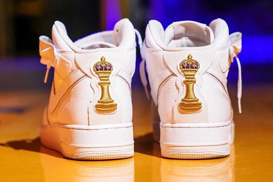 【ニュース】Lebron × Nike Air Force 1 Mid "Kings of LA" 抽選/定価/販売店舗まとめ 3枚目