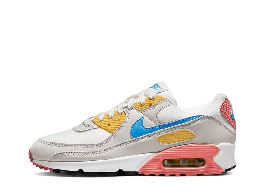 Nike Air Max 90 White Blue Orange NIKE AIR MAX 90 LEATHER