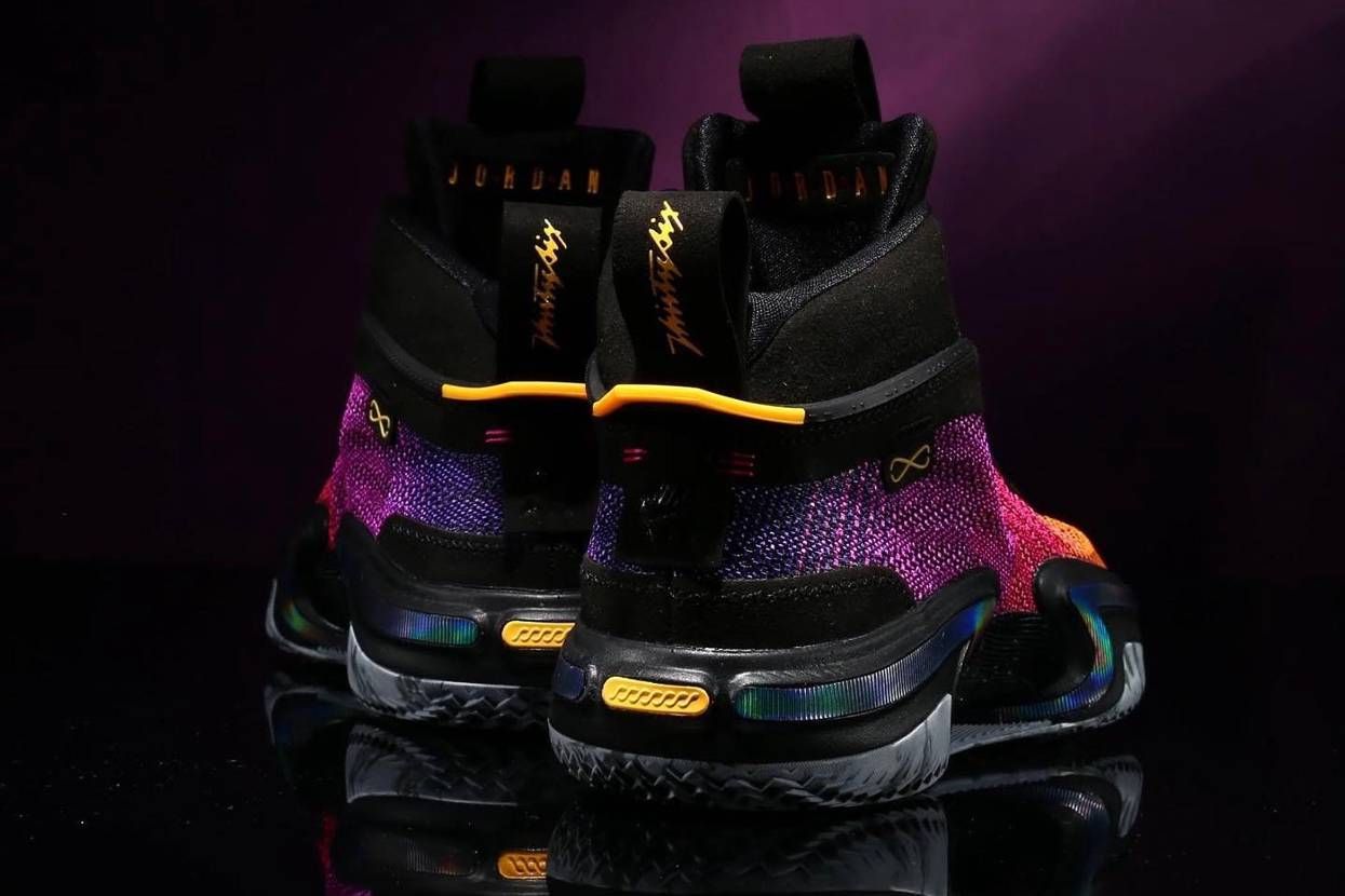 【スニダンで購入可】4/21発売 Nike Air Jordan 36 "Black/Deadly Pink/Court Purple/Laser Orange" 抽選/定価/販売店舗まとめ 2枚目