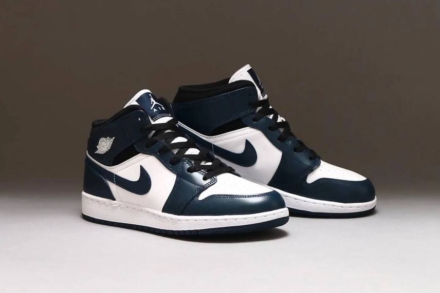 ナイキ GS AIR JORDAN 1 MID ダークティール アーモリー Nike Air Jordan 1 Mid