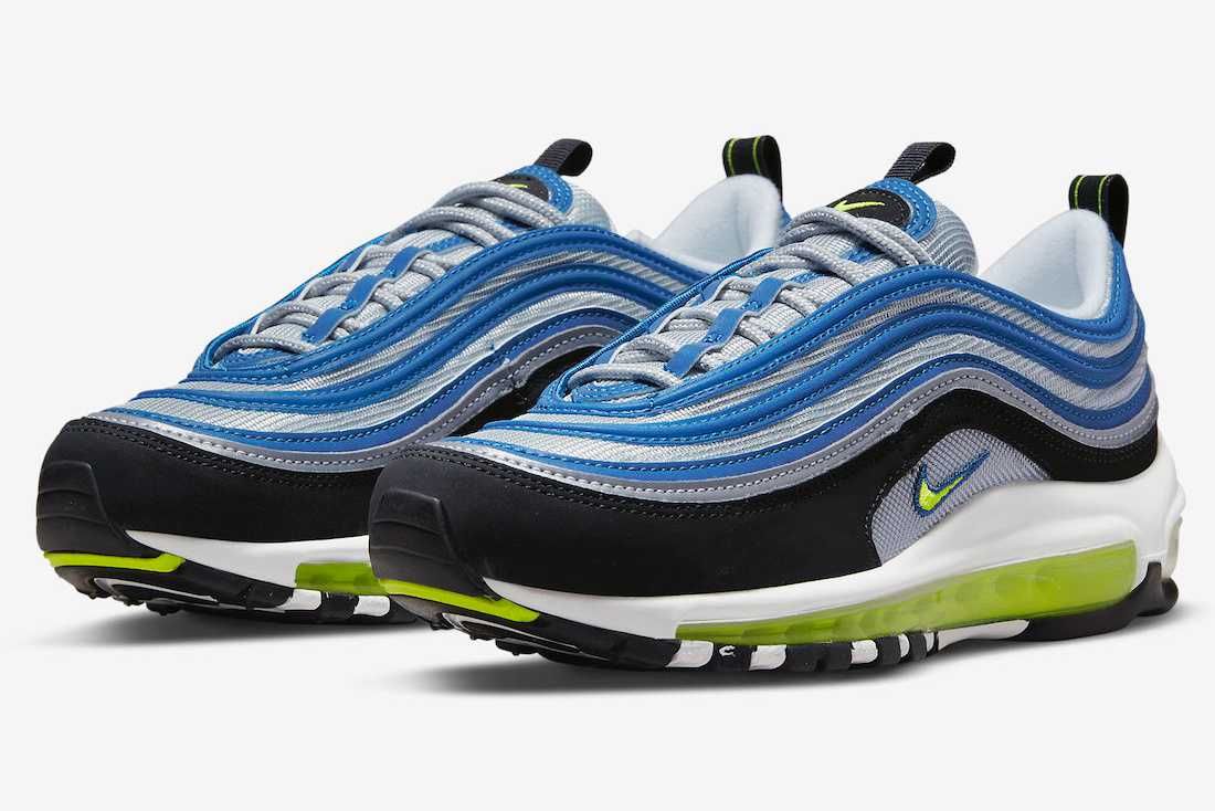 【スニダンで購入可】7/29発売 Nike Air Max 97 "Atlantic Blue/Voltage Yellow" 抽選/定価/販売店舗まとめ 6枚目