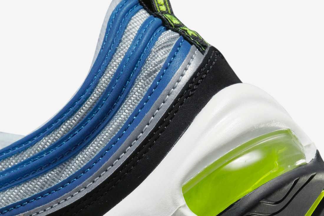 【スニダンで購入可】7/29発売 Nike Air Max 97 "Atlantic Blue/Voltage Yellow" 抽選/定価/販売店舗まとめ 11枚目