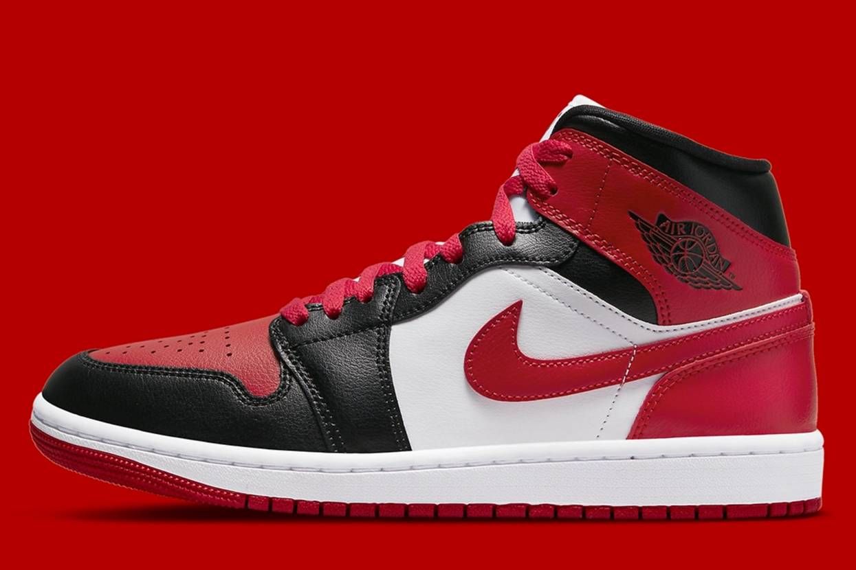 【スニダンで購入可】9/10発売 Nike WMNS Air Jordan 1 Mid "Bred Toe" 抽選/定価/販売店舗まとめ 2枚目