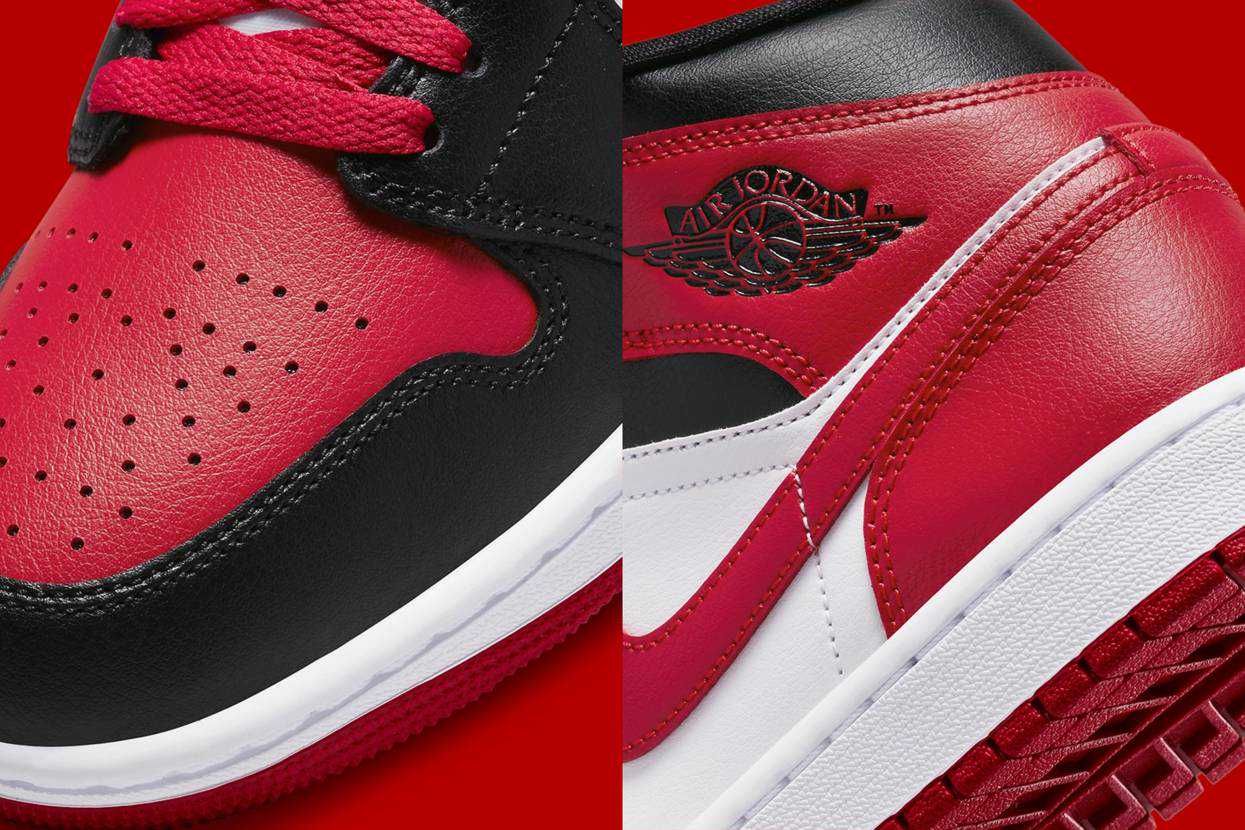 【スニダンで購入可】9/10発売 Nike WMNS Air Jordan 1 Mid "Bred Toe" 抽選/定価/販売店舗まとめ 6枚目