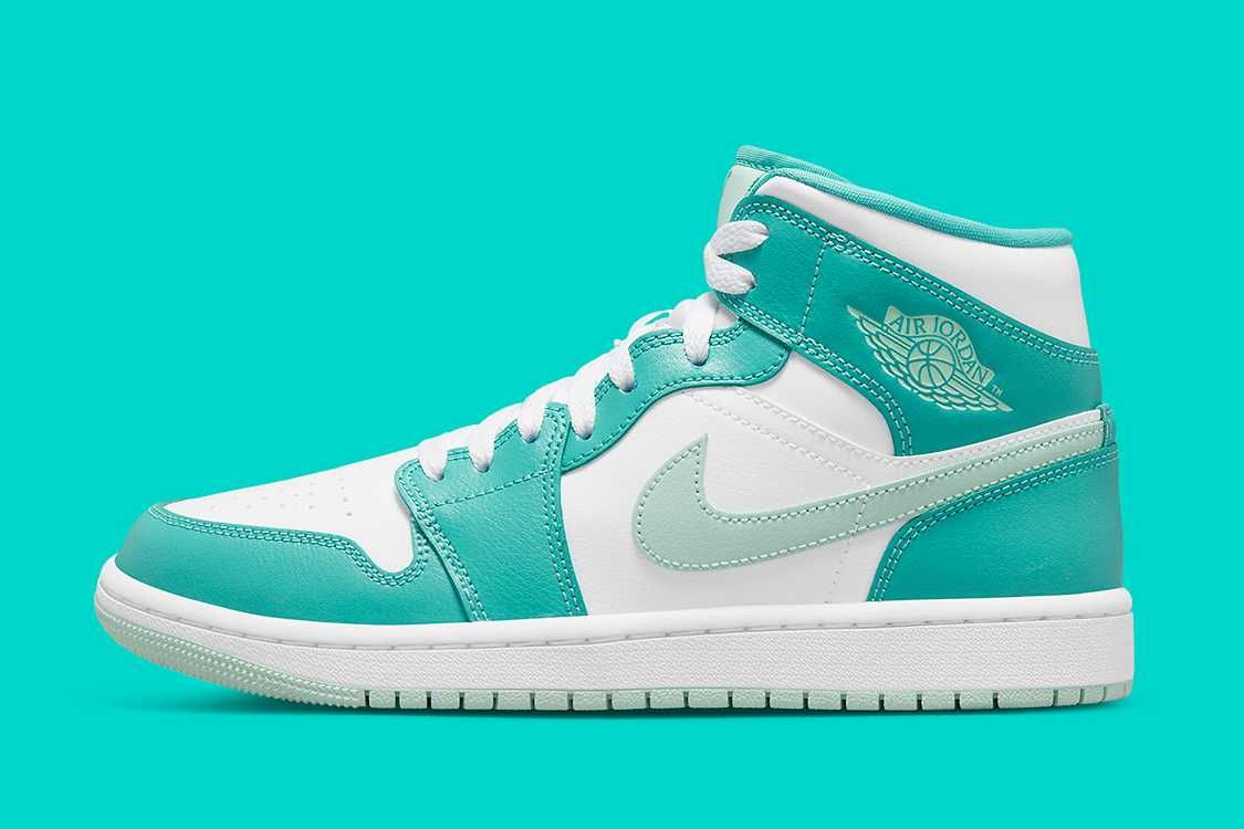 【リーク】Nike WMNS Air Jordan 1 Mid "Marine Green" 抽選/定価/販売店舗まとめ 2枚目