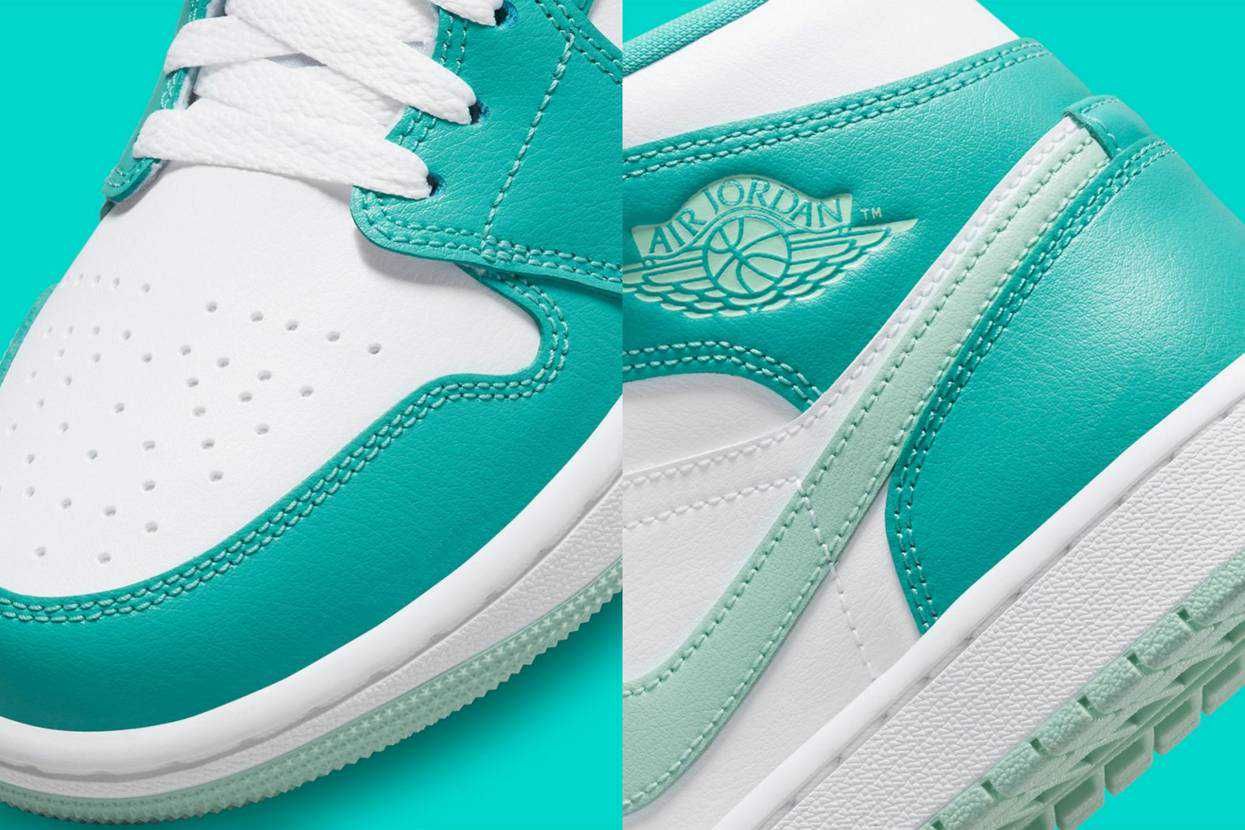 【リーク】Nike WMNS Air Jordan 1 Mid "Marine Green" 抽選/定価/販売店舗まとめ 6枚目