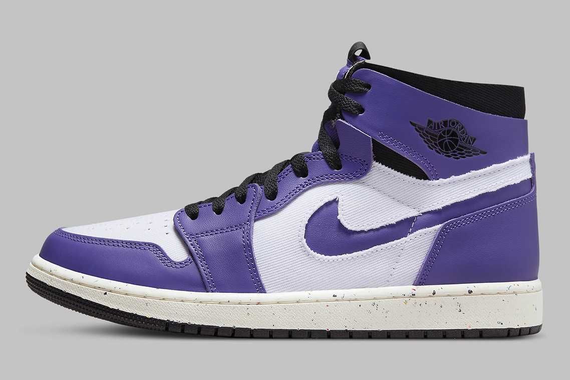 【スニダンで購入可】5/13発売 Nike Air Jordan 1 High Zoom Comfort "Purple/White/Black" 抽選/定価/販売店舗まとめ 4枚目