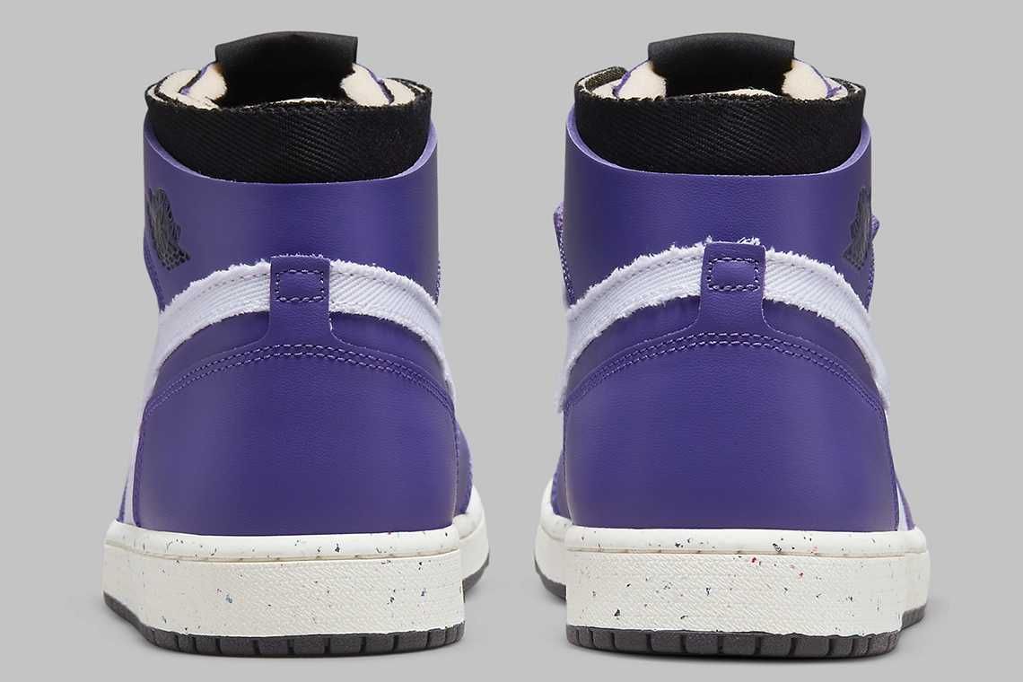 【スニダンで購入可】5/13発売 Nike Air Jordan 1 High Zoom Comfort "Purple/White/Black" 抽選/定価/販売店舗まとめ 9枚目
