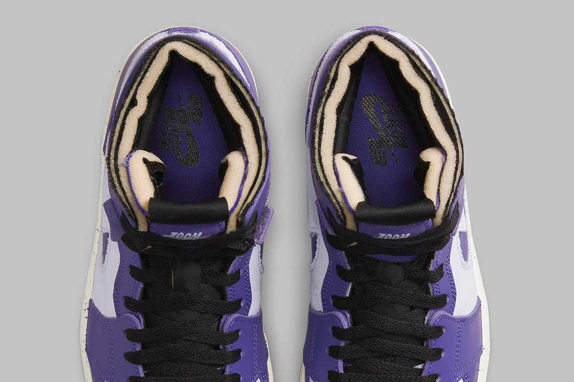 【スニダンで購入可】5/13発売 Nike Air Jordan 1 High Zoom Comfort "Purple/White/Black" 抽選/定価/販売店舗まとめ 8枚目