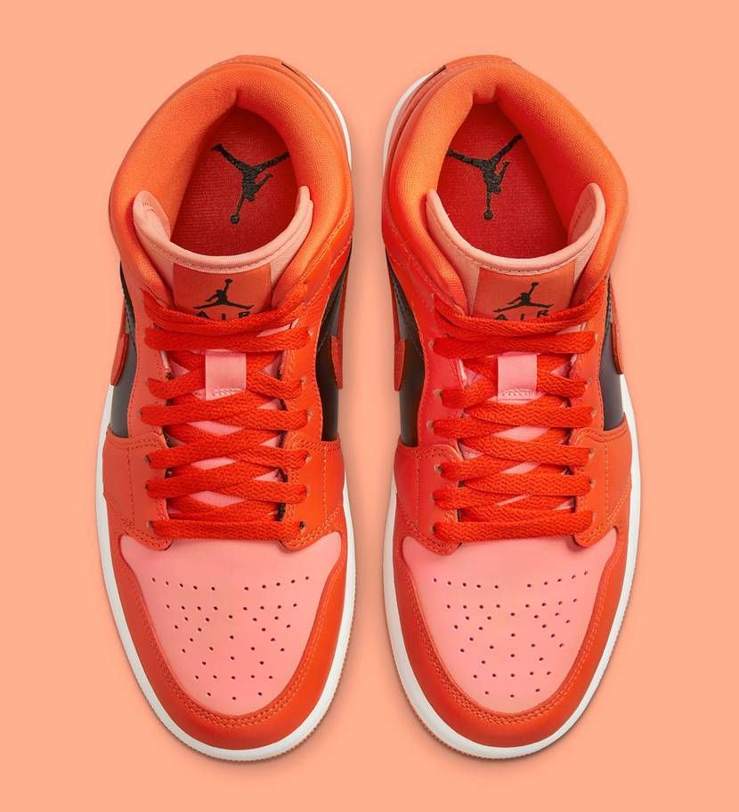 【スニダンで購入可】8/17発売 Nike WMNS Air Jordan 1 Mid SE "Orange/Black" 抽選/定価/販売店舗まとめ 6枚目