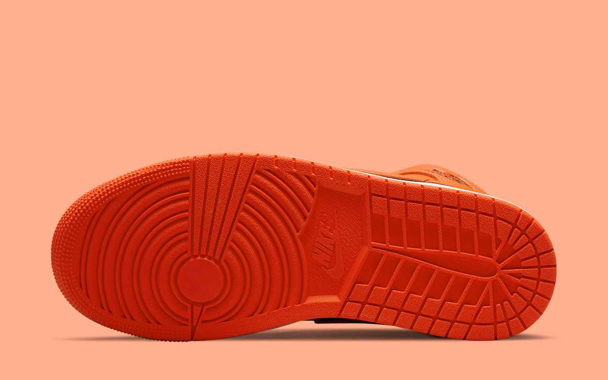 【スニダンで購入可】8/17発売 Nike WMNS Air Jordan 1 Mid SE "Orange/Black" 抽選/定価/販売店舗まとめ 8枚目