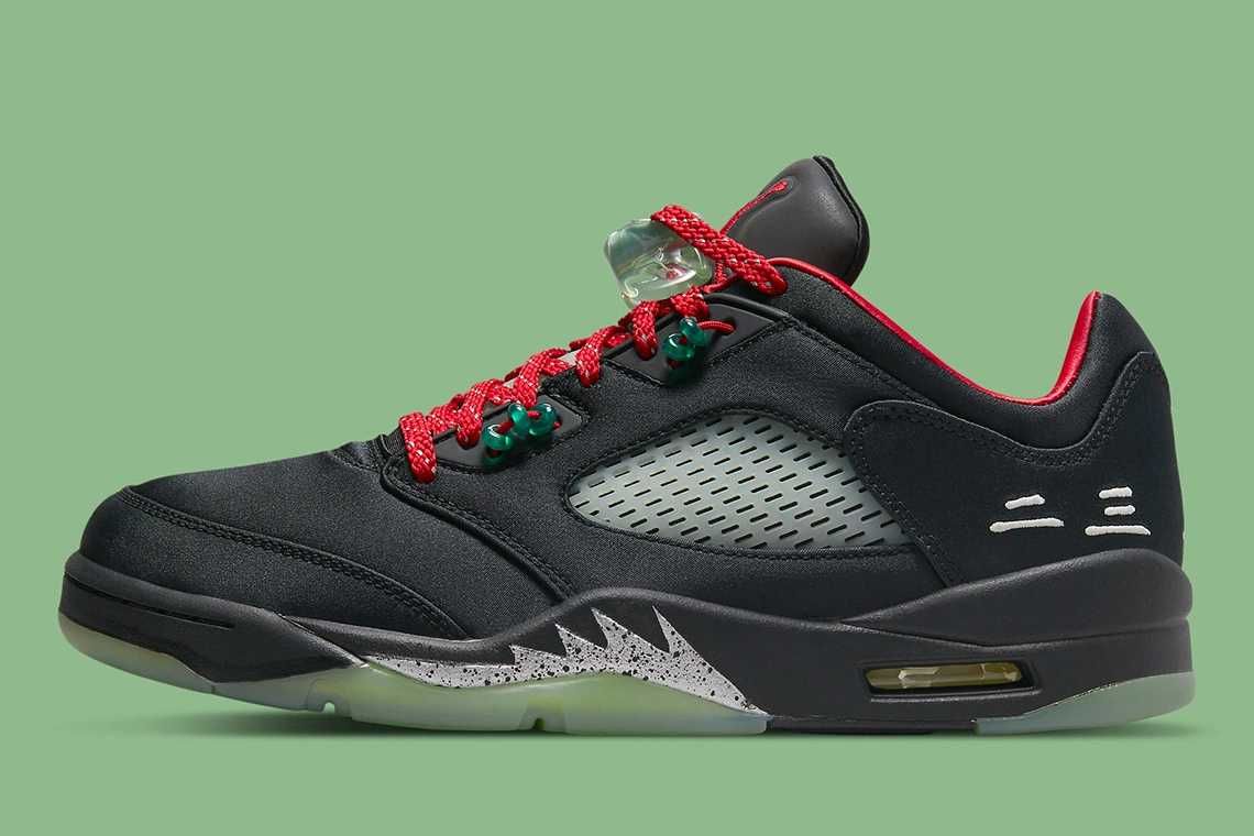 【スニダンで購入可】5/20発売 CLOT × Nike Air Jordan 5 Low "Jade 5 Low" 抽選/定価/販売店舗まとめ 5枚目