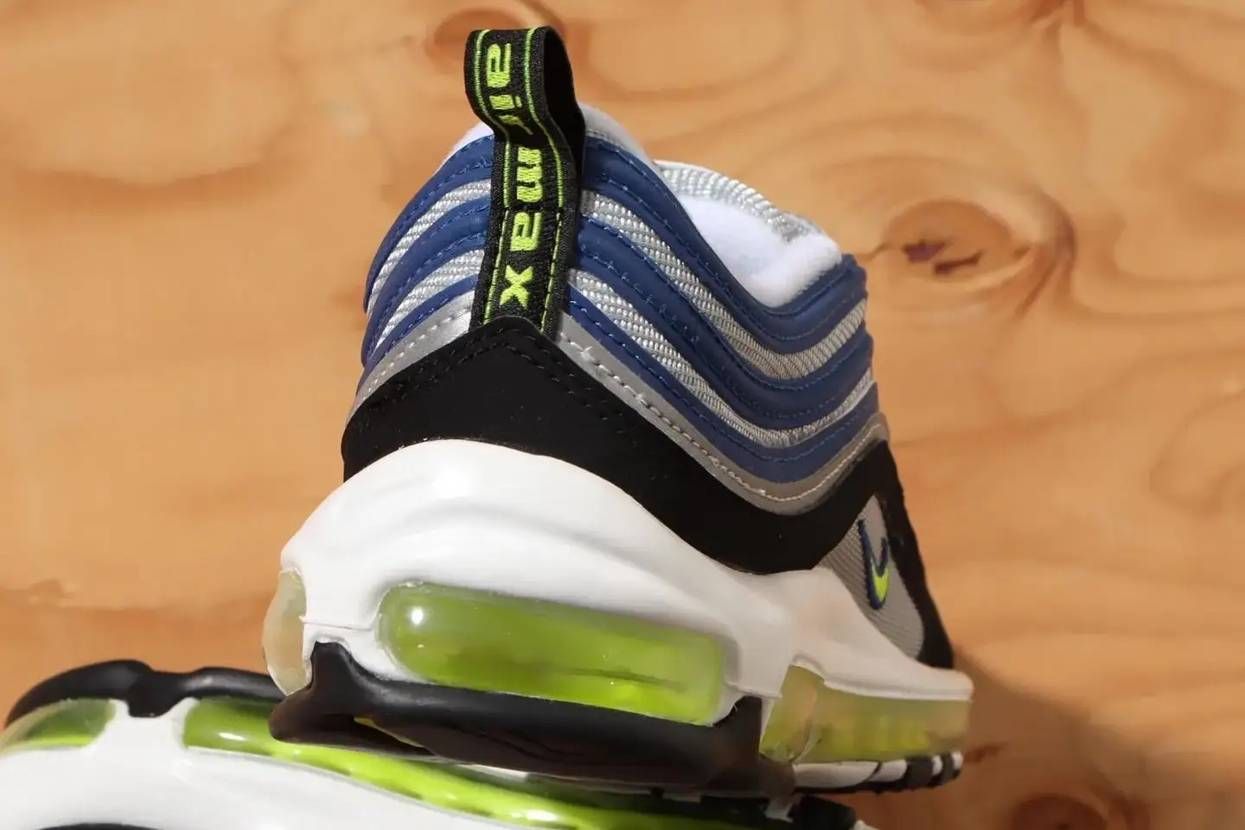 【スニダンで購入可】7/29発売 Nike Air Max 97 "Atlantic Blue/Voltage Yellow" 抽選/定価/販売店舗まとめ 5枚目