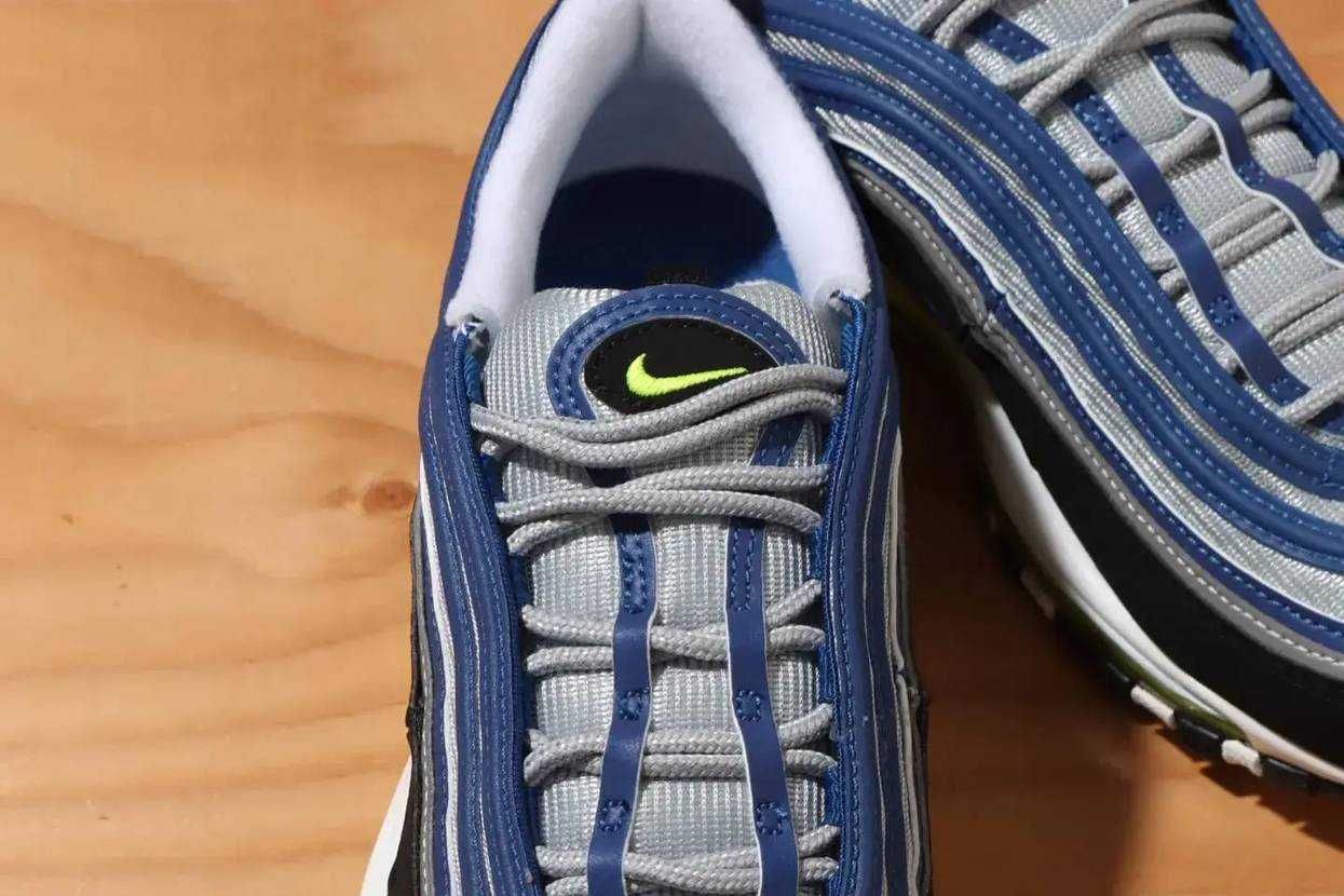 【スニダンで購入可】7/29発売 Nike Air Max 97 "Atlantic Blue/Voltage Yellow" 抽選/定価/販売店舗まとめ 3枚目
