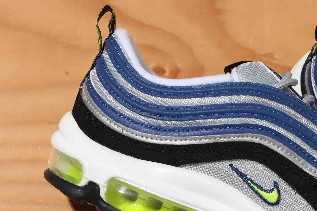 【スニダンで購入可】7/29発売 Nike Air Max 97 "Atlantic Blue/Voltage Yellow" 抽選/定価/販売店舗まとめ 4枚目
