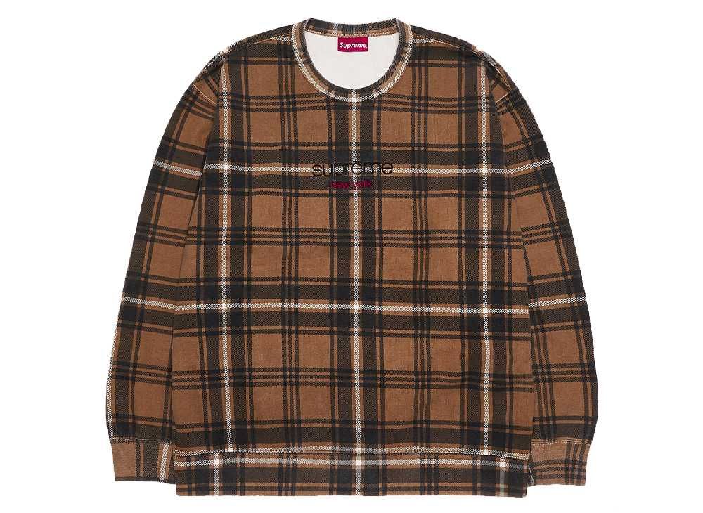 Supreme Plaid Crewneck