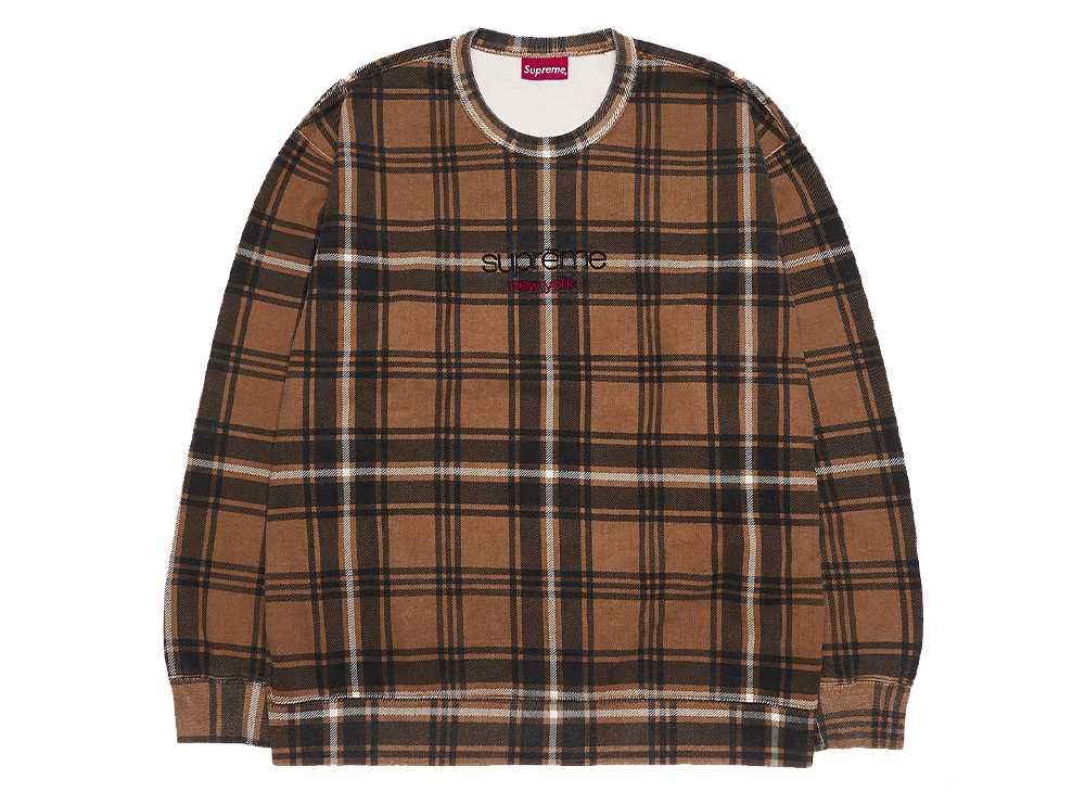 Supreme Plaid Crewneck 