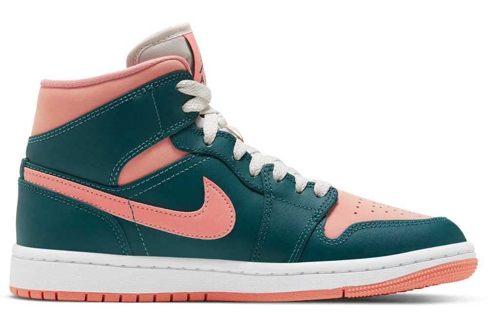 【スニダンで購入可】5/14発売 Nike WMNS Air Jordan 1 Mid "Dark Teal Green" 抽選/定価/販売店舗まとめ 6枚目