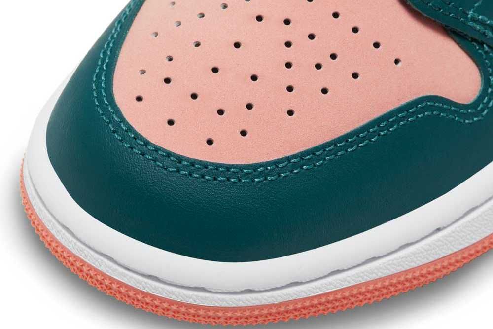 【スニダンで購入可】5/14発売 Nike WMNS Air Jordan 1 Mid "Dark Teal Green" 抽選/定価/販売店舗まとめ 10枚目