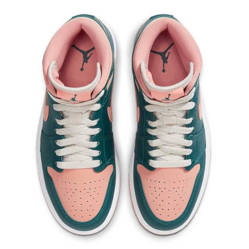 【スニダンで購入可】5/14発売 Nike WMNS Air Jordan 1 Mid "Dark Teal Green" 抽選/定価/販売店舗まとめ 8枚目