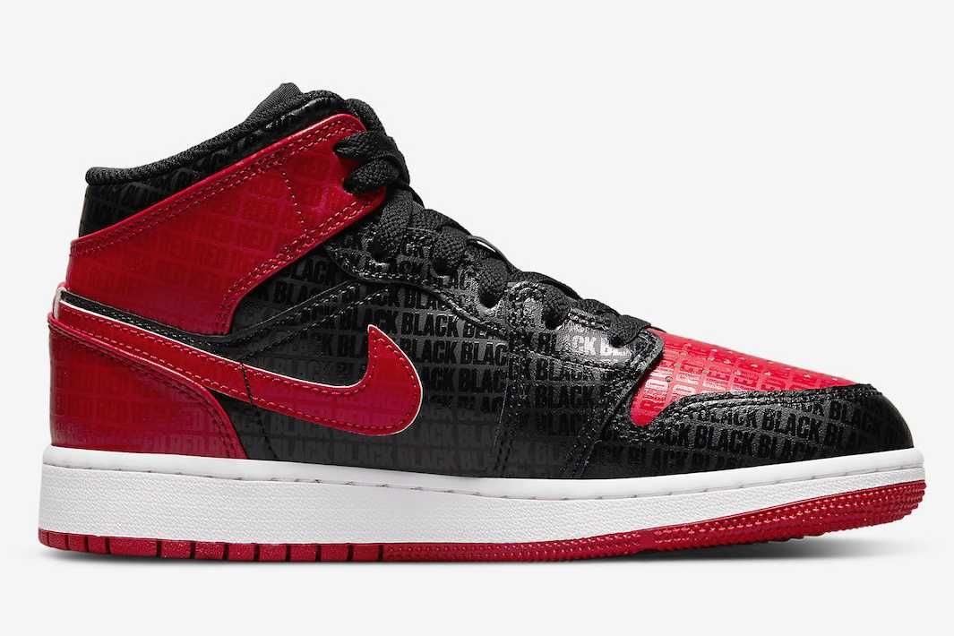 【スニダンで購入可】近日発売 Nike GS Air Jordan 1 Mid "Bred" 抽選/定価/販売店舗まとめ 3枚目