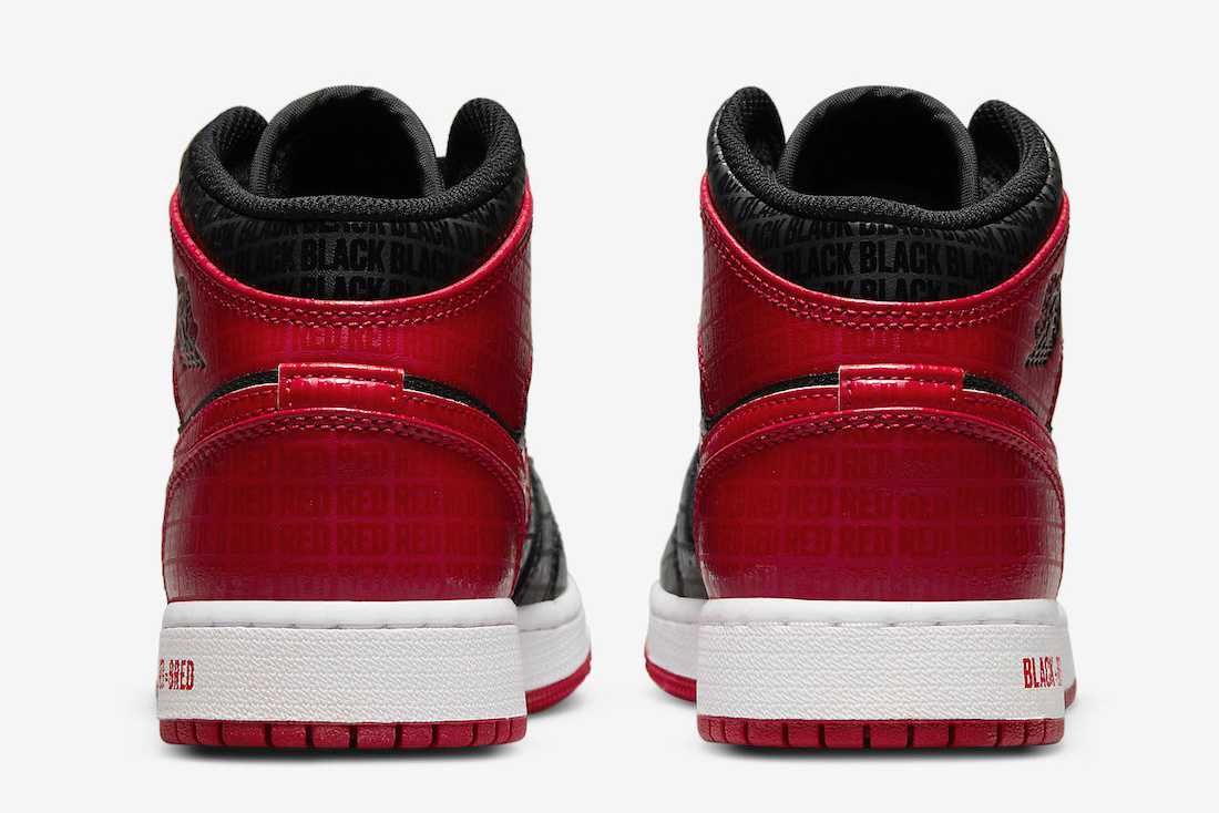 【スニダンで購入可】近日発売 Nike GS Air Jordan 1 Mid "Bred" 抽選/定価/販売店舗まとめ 4枚目