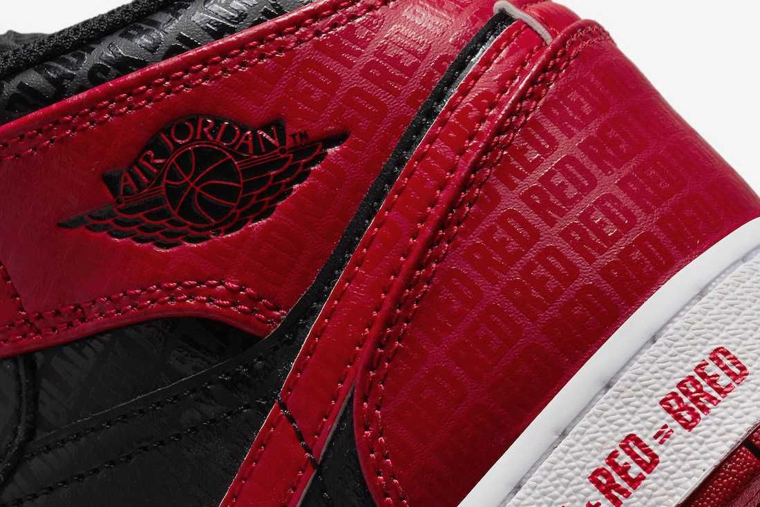 【スニダンで購入可】近日発売 Nike GS Air Jordan 1 Mid "Bred" 抽選/定価/販売店舗まとめ 7枚目