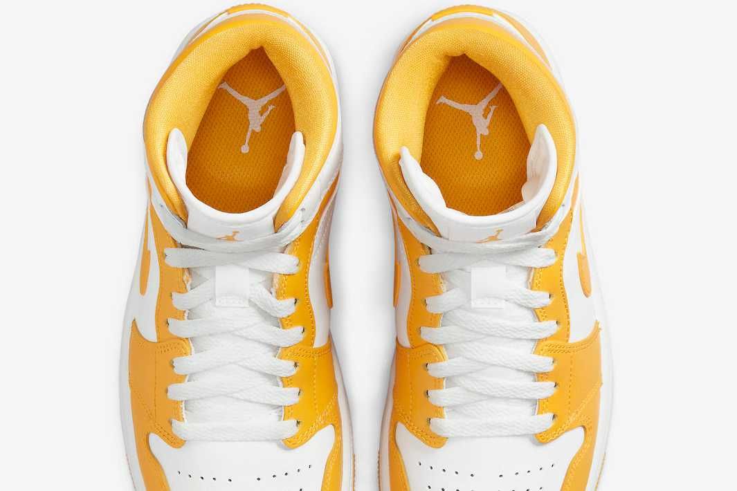 【スニダンで購入可】8/17発売 Nike WMNS Air Jordan 1 Mid "Lemon" 抽選/定価/販売店舗まとめ 11枚目