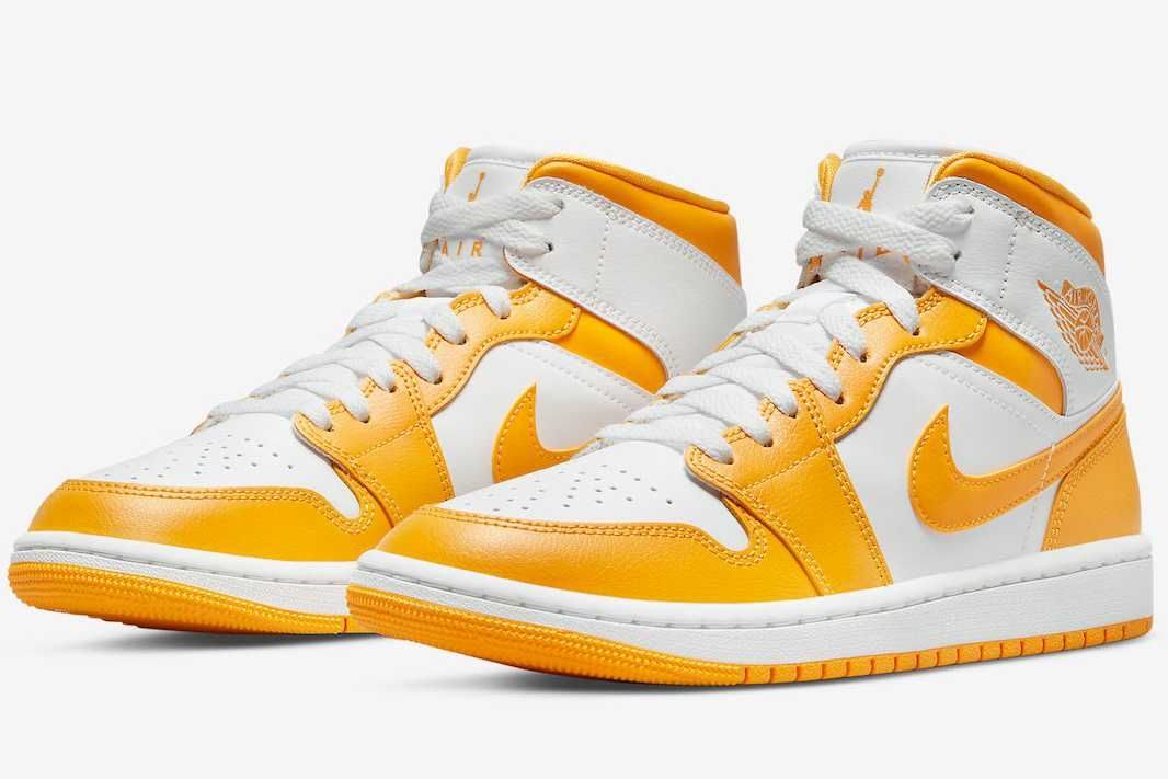 【スニダンで購入可】8/17発売 Nike WMNS Air Jordan 1 Mid "Lemon" 抽選/定価/販売店舗まとめ 8枚目