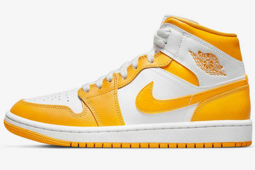 【スニダンで購入可】8/17発売 Nike WMNS Air Jordan 1 Mid "Lemon" 抽選/定価/販売店舗まとめ 9枚目