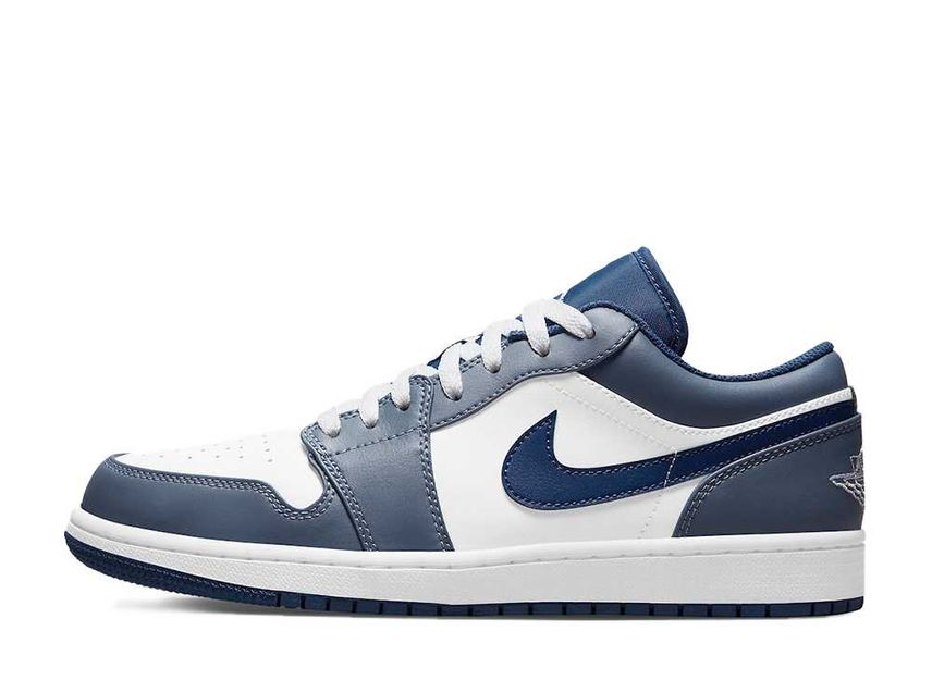 23.5cm GS AirJordan1 Low White/SteelBlue-
