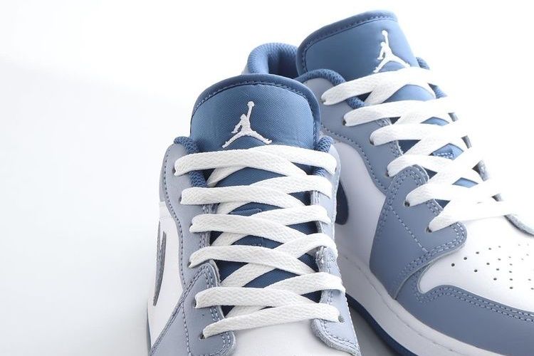【販売リンクあり】5/5・5/6発売 Nike Air Jordan 1 Low "White/Steel Blue" 抽選/定価/販売店舗まとめ 2枚目