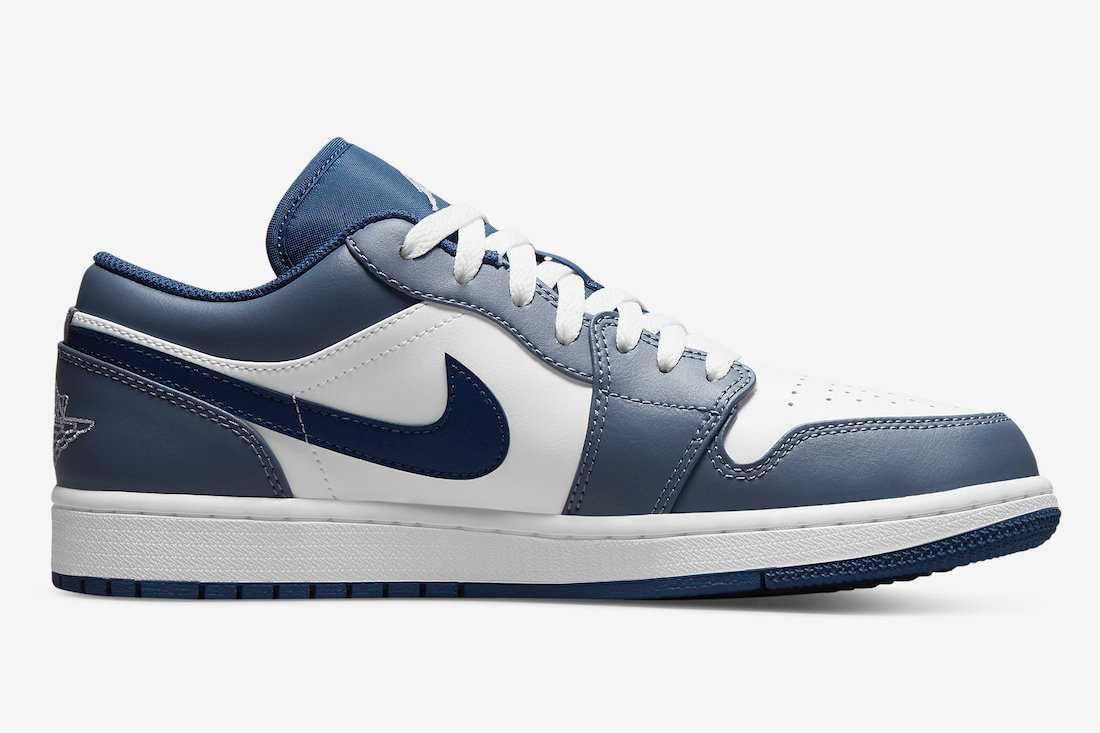 【販売リンクあり】5/5・5/6発売 Nike Air Jordan 1 Low "White/Steel Blue" 抽選/定価/販売店舗まとめ 7枚目