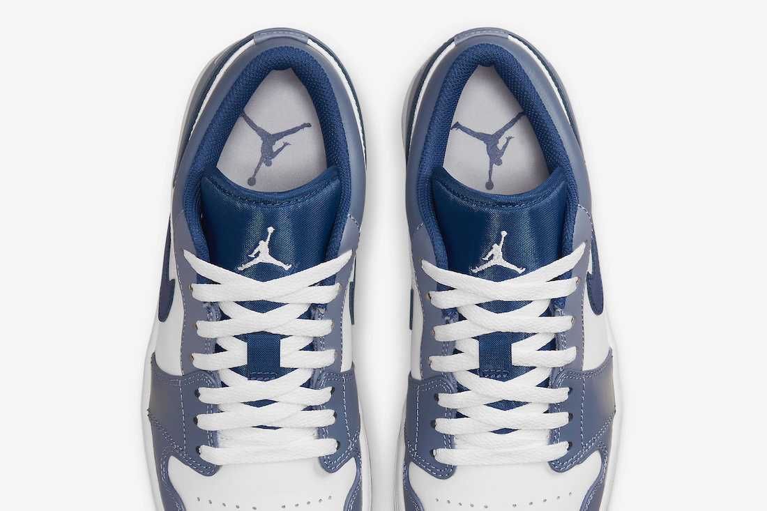 【販売リンクあり】5/5・5/6発売 Nike Air Jordan 1 Low "White/Steel Blue" 抽選/定価/販売店舗まとめ 8枚目
