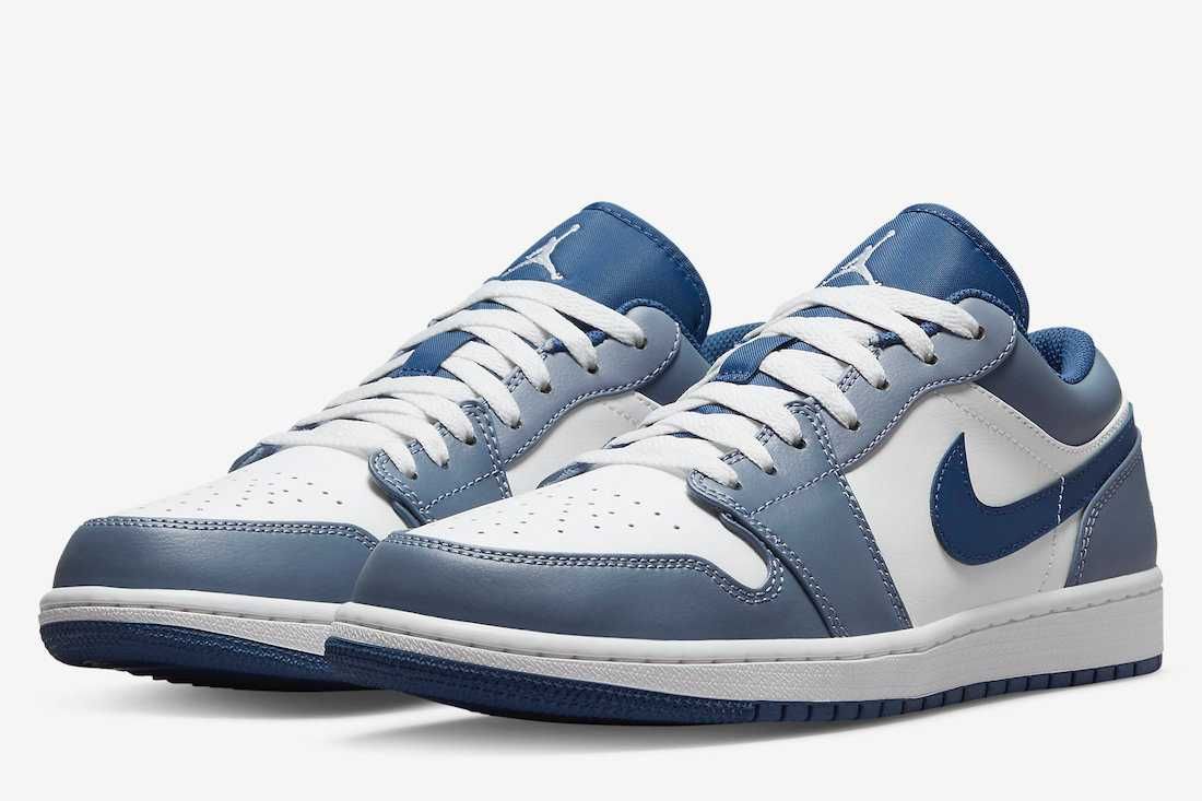 【販売リンクあり】5/5・5/6発売 Nike Air Jordan 1 Low "White/Steel Blue" 抽選/定価/販売店舗まとめ 5枚目