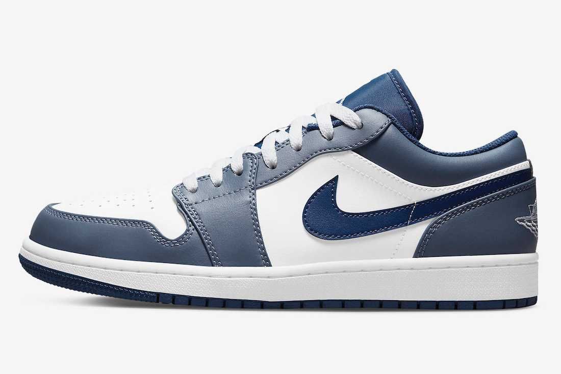 【販売リンクあり】5/5・5/6発売 Nike Air Jordan 1 Low "White/Steel Blue" 抽選/定価/販売店舗まとめ 6枚目