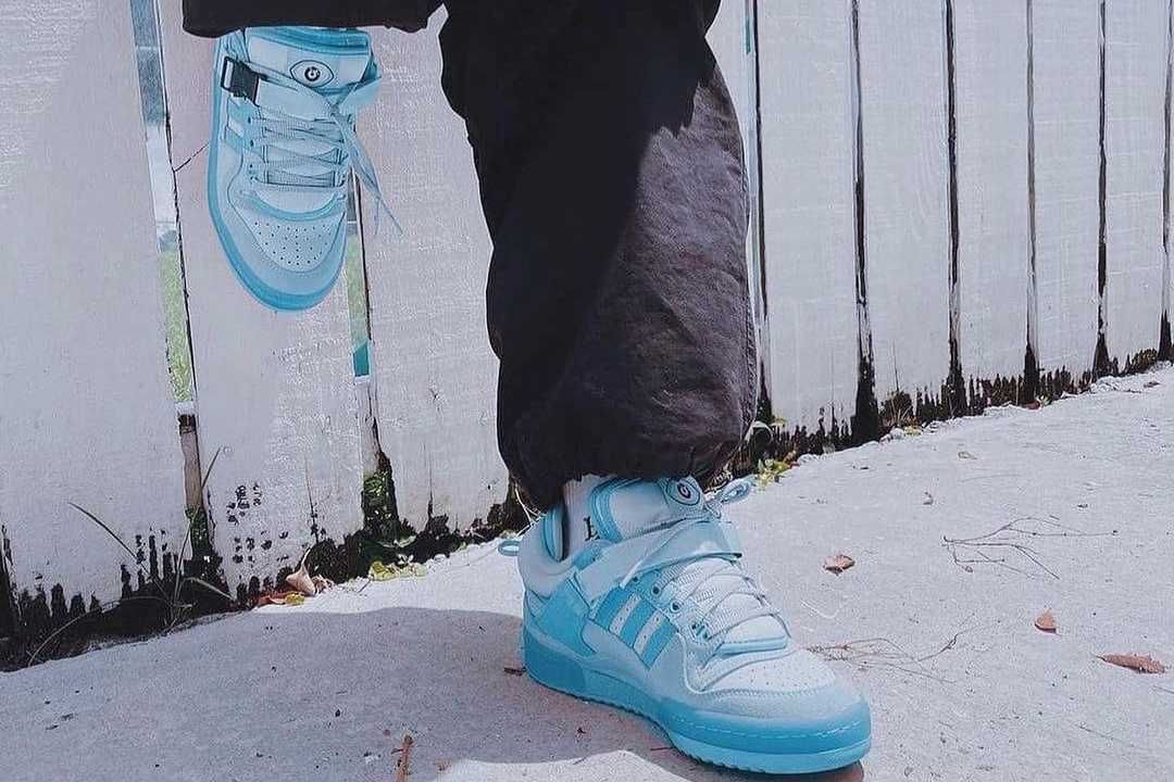【販売リンクあり】8/27発売 Bad Bunny × adidas Forum Buckle "Blue Tint" 抽選/定価/販売店舗まとめ 5枚目