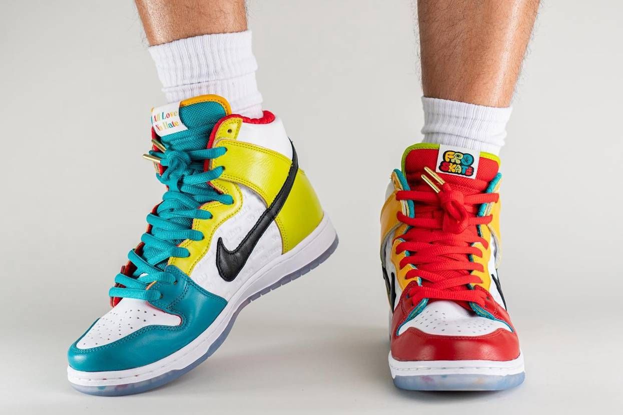 【スニダンで購入可】8/13・8/15発売 froSkate × Nike SB Dunk High Pro QS "All Love" 抽選/定価/販売店舗まとめ 10枚目