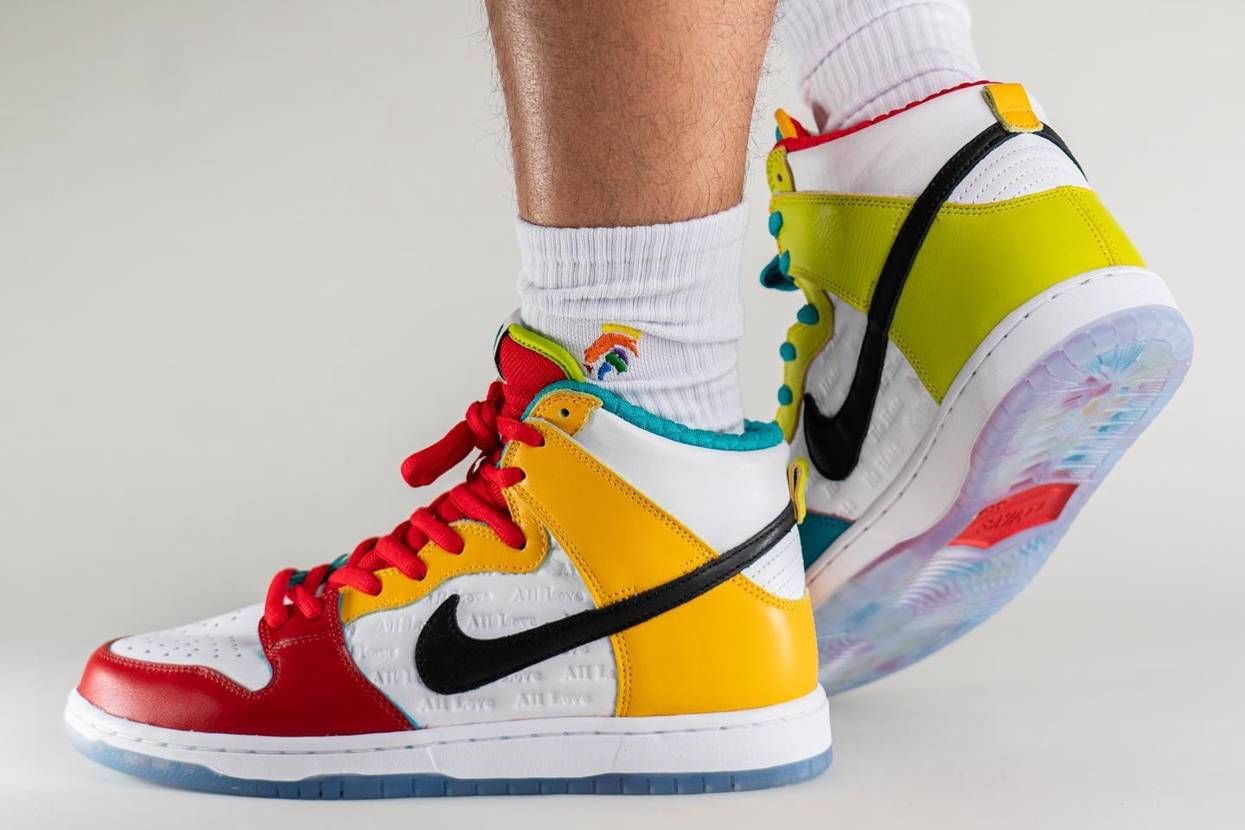 【スニダンで購入可】8/13・8/15発売 froSkate × Nike SB Dunk High Pro QS "All Love" 抽選/定価/販売店舗まとめ 9枚目