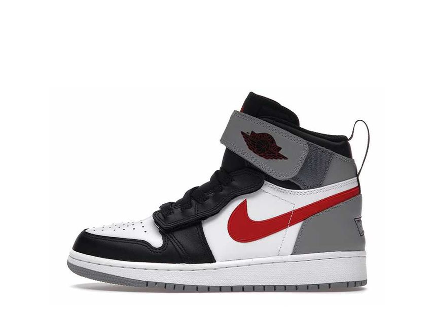 Air jordan 1 mid black particle grey gym red best sale