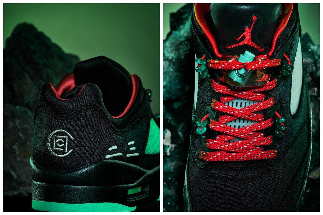 【スニダンで購入可】5/20発売 CLOT × Nike Air Jordan 5 Low "Jade 5 Low" 抽選/定価/販売店舗まとめ 3枚目