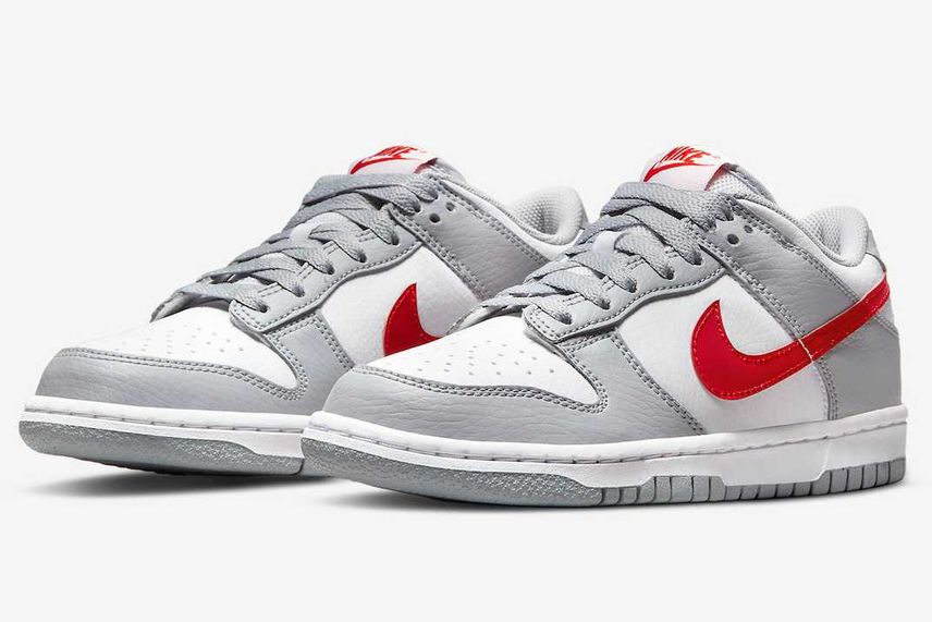 【リーク】Nike GS Dunk Low "White/Grey Red" 抽選/定価/販売店舗まとめ