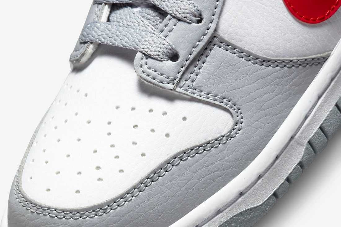【リーク】Nike GS Dunk Low "White/Grey Red" 抽選/定価/販売店舗まとめ 6枚目
